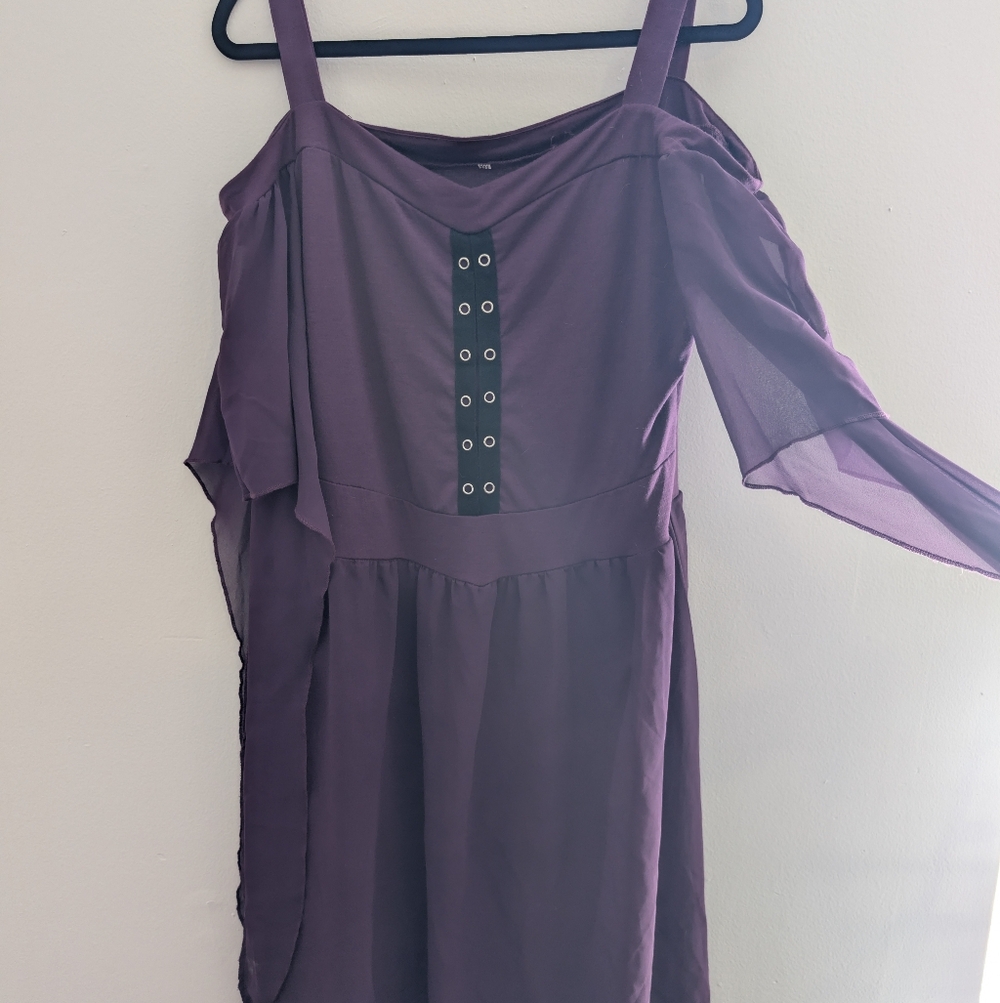 Purple Renaissance Style Women's Dress